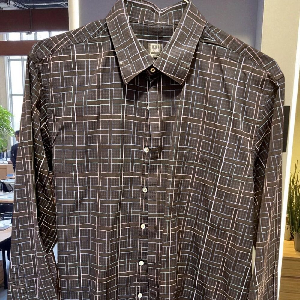 Ike Behar Men's Long-sleeve Button-Up Shirt